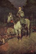 Howard Pyle General lee on his Famous appointment oil painting on canvas